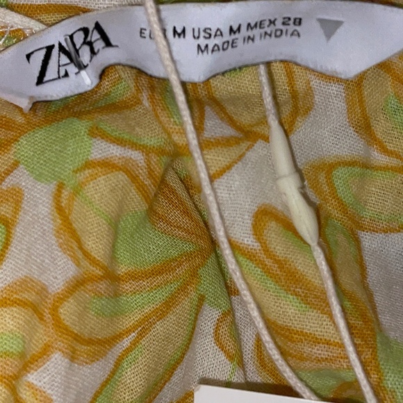 Brand New Zara Floral Cropped Tank Top - Picture 5 of 12